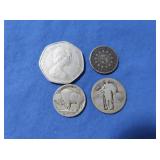 1969 UK 50 New Pence Queene (very rare), USA 5