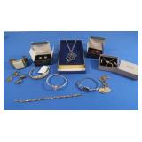 Vintage Costume Jewelry Avon Earrings & Necklace