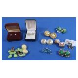 Vintage Costume Jewelry-Earrings