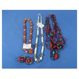 Vintage Costume Jewelry Bead Necklaces