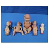 Celluloid Dolls w/moving hands