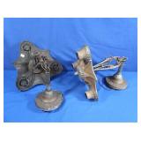 Antique Metal Art Deco Ceiling Mount Electric