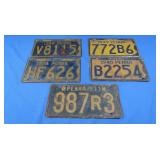 1940s PA License Plates