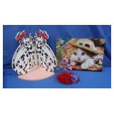 Kitty Room Decor, Red Hat Society Ornament,