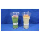 2 New Northern Lights Lg Candles