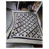 Hand Quilted Diamond 9-Patch Variation-92x79