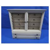 Wooden Jewelry Box w/10 Drawers 12Wx8Dx12"H