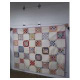 Vintage Hand Stitched Bright Checkerboard