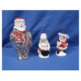 Napco Santa & Mrs Claus S&P Shakers, Santa Candy