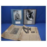 1962 Newspaper, 2 Autographed Prints-Lee Horsley,