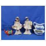 Oriental Figurines, Flower Holders