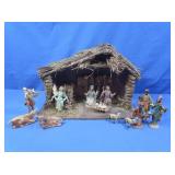 Simply Christmas Nativity Set w/Wooden Stable