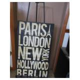 Decorative Print 20x33"w/54" Easel