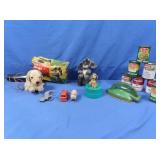 Vintage Toys incl Tin Cans of Veggies & more