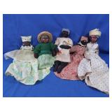 Handmade Rag Dolls, Caribbean Style Doll, Mantle