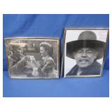 Framed Autographed Western Shots-8x10"