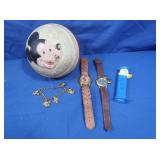 Disney Lot-Mickey Ball, Lorus Watches & more