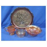 Vintage Marigold Carnival Glass