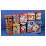 Vintage Barnums Animals Tins, Log Cabin, Quaker