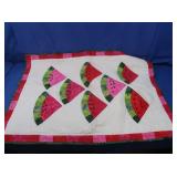 Crib Quilts-Irish Puzzle Watermelon, Triangles