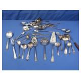 Vintage Silverplated Spoons, Pie Servers & more
