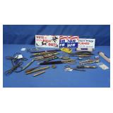 Antique Horse Bit, Pens, Filers, Bumper Stickers