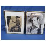 2 Autographed Western Photos