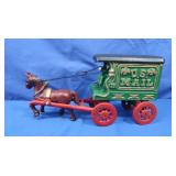 Cast Iron US Mail Wagon & Horse-Modern Replica
