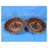 Antique Crockery Bundt Pans