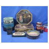 Vintage Tins-Ribbon Candy, Boston Tea, Firestone