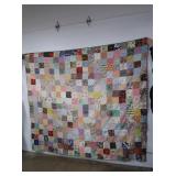 Vintage Hand Stitched Tied or Knotted Black