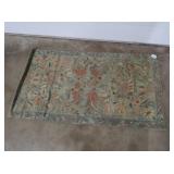 Antique Crewel Rug 45x25"