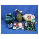 Vintage McCoy Pitcher (chips), Japan Volcano