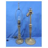 Antique Metal Table Lamp Bases