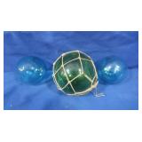 Vintage Hand Blown Japan Fishing Floats-1