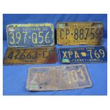 Vintage License Plates