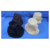 4 Wool Ladies Hats