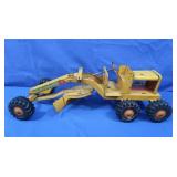 Vintage Metal Power Grader Construction Toy