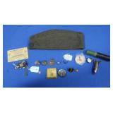 Military Memorabilia & more-Wool Hat, Leaf Clip