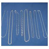 Costume Jewelry-Silver Necklaces (not sterling)