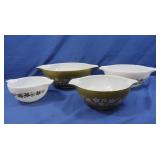 Pyrex Spring Blossom Cinderella Set of 4 Orig