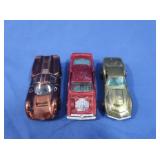 3 Red Line Hot Wheels (bottoms worn)