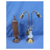 MCM Opalescent Coin Dot Double Gooseneck Lamp