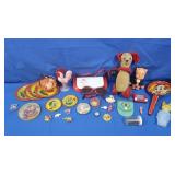 Vintage Toys-Metal Doll Plates, Miniature