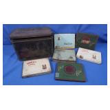 Vintatge Cigarette Tin Boxes, Vintage Tea Tins