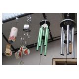 4 Wind Chimes-Gardneners Prayer, Cardinal, Cross,