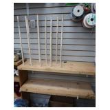2 Wooden Shelves (no contents)