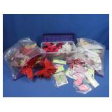 Red & Gold Butterfly Decorations