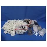 Plastic Link Chains, "S" Hooks, Brick Hooks,