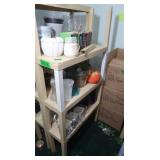 Plastic 4-shelf Unit 57"Hx2.5